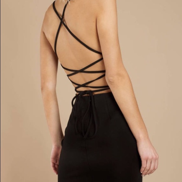 TOBI Black Bodycon Dress - Picture 3 of 4